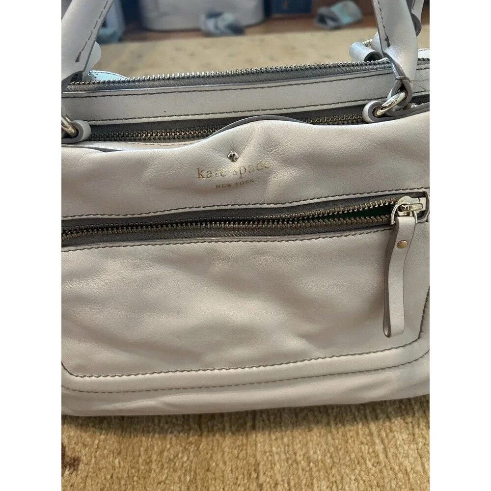 Kate Spade New York Mott Street Fisher Bag Cream Satchel Purse Chic Career